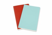 MOLESKINE Notizheft 2x 21x13cm 620527 liniert, korall/marine, 96 S.