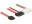 Bild 0 DeLock Slim-SATA-Kabel rot, Molex Strom, 50 cm, Datenanschluss