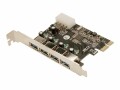LogiLink USB 3.0 4-Port PCI Express Card - USB-Adapter