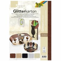 FOLIA     FOLIA Glitterkarton 300g 85149 CLASSIC, Kein