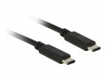 DeLock Delock USB2.0-Kabel TypC-TypC: 0.5m, schwarz.