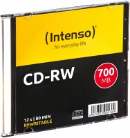 Intenso CD-RW Slim 80MIN/700MB 2801622 12x 10 Pcs 