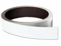 Franken Magnetband Lagerschild 20 mm x 10 m, Weiss