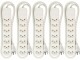 Max Hauri Steckdosenleiste Basic-Line 7x T13 Weiss, 5er Pack