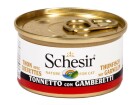 Schesir Nassfutter Thunfisch & Garnelen in Gelée, 24 x