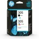 HP Inc. HP Tinte Combopack Nr. 305 (6ZD17AE) Black/Cyan/Magenta/Yellow