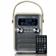 Lenco DAB+ Radio PDR-051TPSI BT, USB, SD, RC, aufladbare batterie