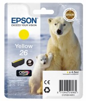 Epson Tintenpatrone yellow T261440 XP 700/800 300 Seiten, Kein