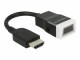 DeLock 15cm HDMI Adapterkabel, schwarz [HDMI