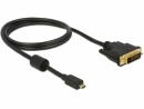 DeLock Kabel Mini-HDMI (HDMI-C) - DVI-D, 2 m, Kabeltyp