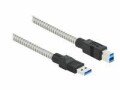 DeLock USB 3.1-Kabel A ? B, Metalmantel 1 m