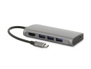 LMP USB3.1 Typ-C - HDMI & 3xUSB3 Adapter, grau