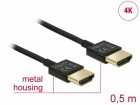 DeLock Kabel 4K 60Hz HDMI - HDMI, 0.5 m