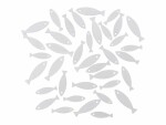 Rico Design Streudeko Fisch weiss 36 Stück, Motiv: Fische, Material