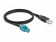 Image 1 DeLock USB-Kabel HSD Z - USB-A, (f-m) 1 m