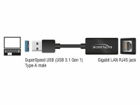 DeLock Netzwerkkarte 65903 1Gbps, USB 3.1-A