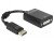 Bild 1 DeLock Adapter Displayport – DVI-D Schwarz, Kabeltyp: Adapter
