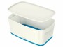 Leitz Aufbewahrungsbox MyBox Klein Weiss/Blau, Breite: 31.8 cm