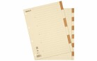Biella Register Blanko, A4, 1-6, Einteilung: 1-6, Überbreite: Nein