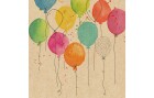 Braun + Company Papierservietten Ballon Party 33 cm x 33 cm