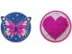 Schneiders Badges Butterfly + Heart, 2 Stück, Eigenschaften: Keine