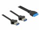 DeLock Kabel USB 3.0 Pfostenbuchse 2,00mm 19 Pin 2 x USB 3.0