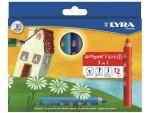 Lyra Farbstifte Triple 3 in 1 Stift, 12