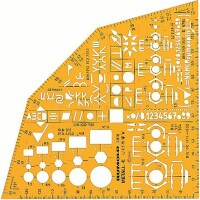 RUMOLD    RUMOLD Ausbildungsschablone 2916 155x155x1,2mm