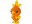 Jazwares Plüsch Pokémon Flemmli 20 cm, Höhe: 20 cm, Altersempfehlung ab: 2 Jahren, Detailfarbe: Gelb, Orange, Themenwelt: Pokémon