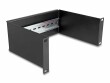 DeLock Hutschienenpanel 2HE 10", Schwarz, Montage: 10" Rack