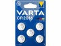 Varta Knopfzelle CR2016 5 Stück, Batterietyp: Knopfzelle