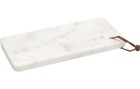 FURBER Servierplatte Marmor Weiss, 25 x 12 cm, Material
