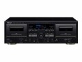 Teac W-1200 - Dual cassette deck - black