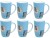 Bild 0 Mila Kaffeetasse Summer Cats 230 ml, 6 Stück, Blau