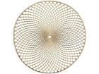 Zeller Present Tischset Mandala Rund, 38 cm, Gold, Material