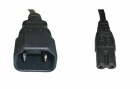 Diggelmann Gerätekabel 1 m C7 - C14 Schwarz, Anzahl