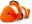 Keeleco Kuscheltier Clownfisch 25 cm, PlÃ¼schtierart: Kuscheltier, Tierart: Fisch, Altersempfehlung ab: Geburt, Kategorie: Tier, Detailfarbe: Orange, Weiss, Sprachfunktion: Nein