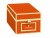 Image 0 Semikolon Visitenkartenbox orange 10.5x18x8.3cm bis zu 480