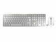 Cherry Tastatur-Maus-Set DW 9100 Slim Weiss / Silber, Maus