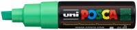 UNI-BALL  Posca Marker 8mm PC8K F.GREEN fluo grün, Keilspitze, Kein