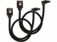 Bild 0 Corsair SATA3-Kabel Premium Set Schwarz 30 cm gewinkelt