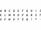 Heyda Motivstempel-Set Alphabet, Braun