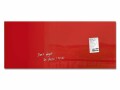 Sigel Magnethaftendes Glassboard Artverum 130 x 55 cm, Rot