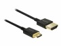 DeLock Kabel 4K 60Hz HDMI - Mini-HDMI (HDMI-C), 1.5