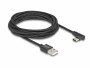 DeLock USB 2.0-Kabel USB A - USB C gewinkelt