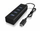 RaidSonic ICY BOX USB-Hub IB-HUB1409-C3, Stromversorgung: USB, Anzahl