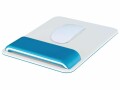 Leitz Ergo WOW - Tapis de souris avec repose-poignets - bleu