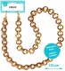 ZANAÉ     Phone Necklace Golden Globe - 17411     Leopard & Gold    animal print