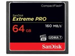 SanDisk CF-Karte Extreme Pro 64 GB, Lesegeschwindigkeit max.: 160