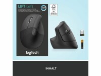 Logitech LOGI LIFT Left Mouse GRAPHITE/BLACK EMEA